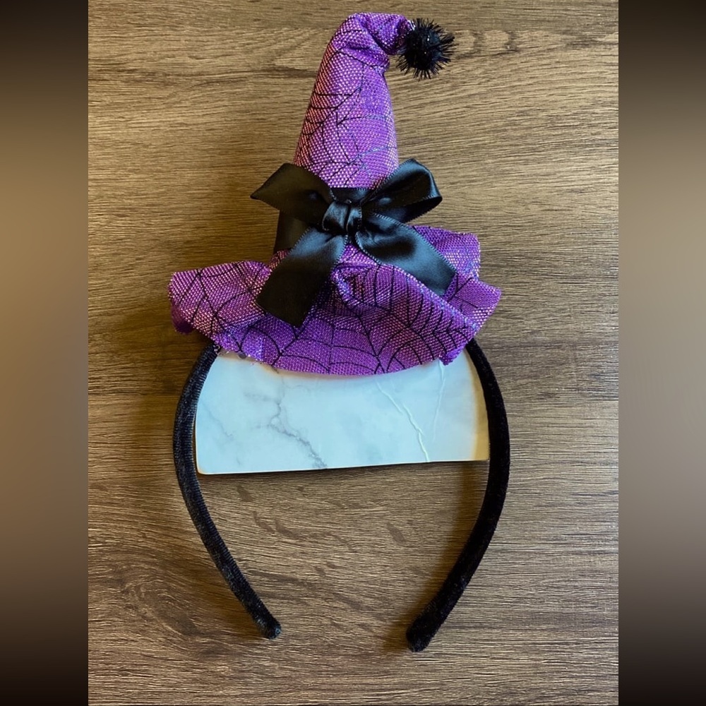Women’s Purple Witch Hat Halloween Headband- New!